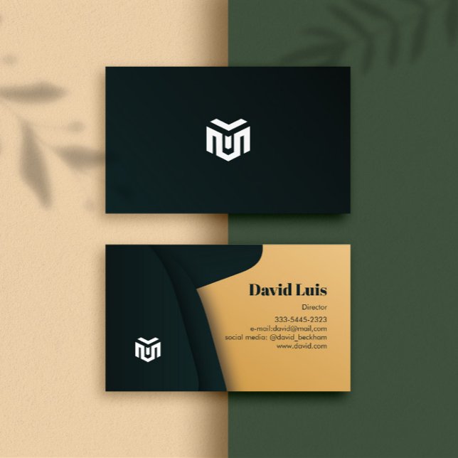 Logo moderno y elegante de tarjetas de visita prof (Modern Bussiness Card)
