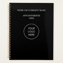 Logo Negro Blanco Libro Planificador de Negocios C