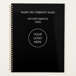 Logo Negro Blanco Libro Planificador de Negocios C