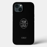 Logo Negro | Funda para iPhone Minimalista Empresa