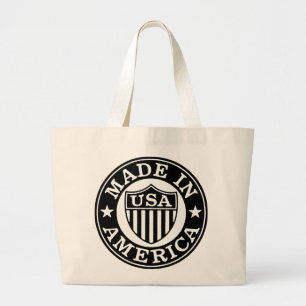 Logo Patriótico Vintage - Hecho En América Bolsa T