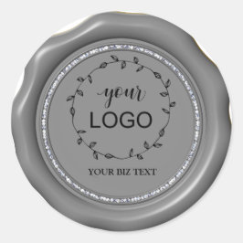 *~* LOGO Pegatinas de sellos de lana de círculo de