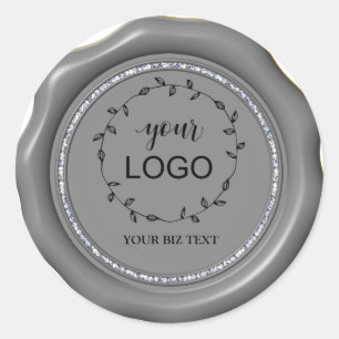 *~* LOGO Pegatinas de sellos de lana de círculo de