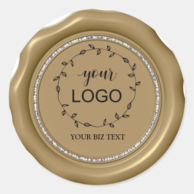 *~* LOGO Pegatinas de sellos de lana de diamante C (Anverso)