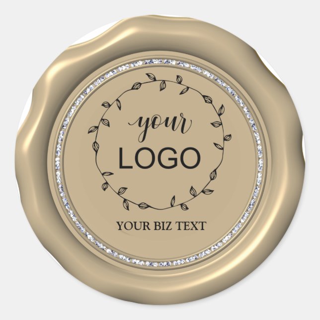 *~* LOGO Pegatinas de sellos de lana de diamante d (Anverso)