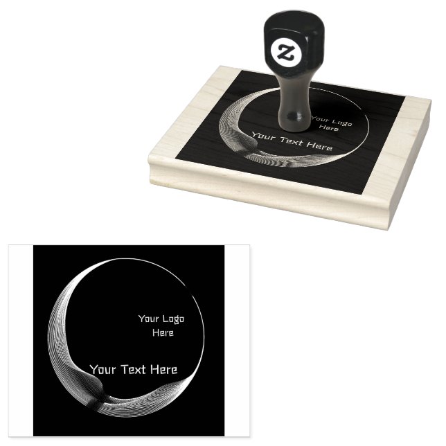 Logo personalizado Imagen de texto Sello de caucho (Sellado)