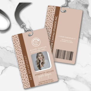 LOGO PERSONALIZADO Tarjeta de identificación de em