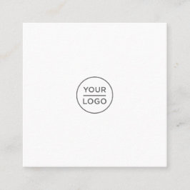 Logo Personalizado tarjetas de visita cuadradas re