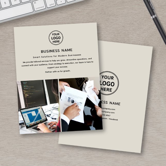 Logo Photo Modern Profesional Business Flyer (Logo Photo Modern Professional Business Flyer)