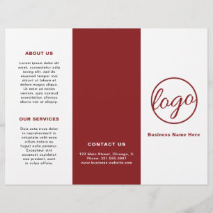 Logo profesional Folleto simple de la triple borgo