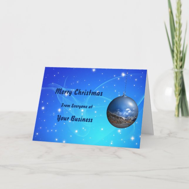 Logo Promo Business Blue Merry Navidad (Anverso)