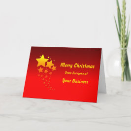 Logo Promo Business Red Gold Feliz Navidad