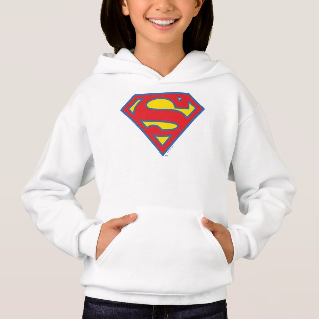 Logo superchica clásica con contorno azul (Anverso)