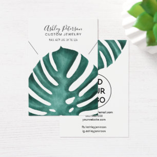 logo tropical monstera joyas collares de collar