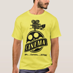 Logo y camiseta gráfica CINEMA