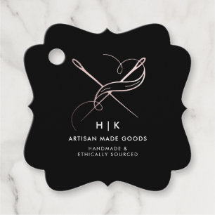 Logotipo artesanal Etiqueta de colgado de produc
