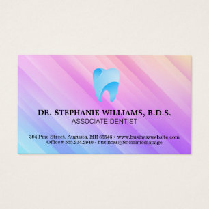 Logotipo artístico de los dientes azules   Dentist