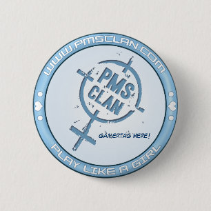 Logotipo azul 2 del botón de PMS