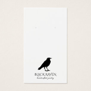 Logotipo Black Raven Tarjeta de visualización de j