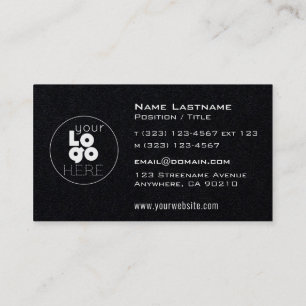 Logotipo blanco moderno + tarjetas de presentació