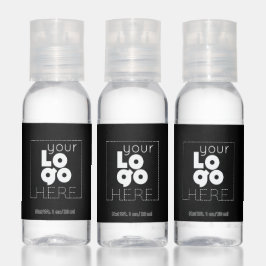 Logotipo blanco personalizado en botellas de viaje
