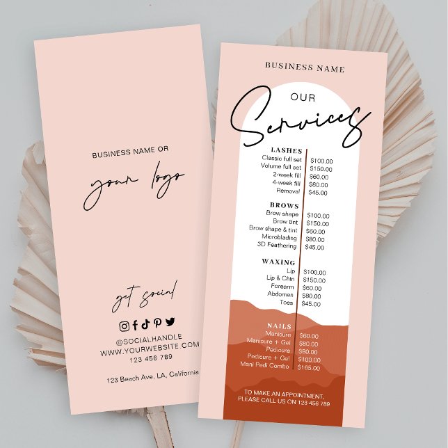 Logotipo bohemio del Arco de Terracota Menú Spa Na (Subido por el creador)