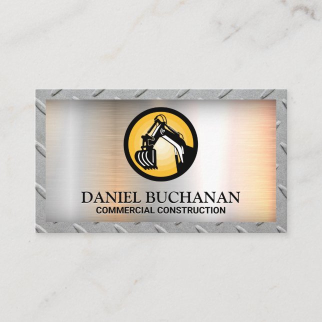 Logotipo Bull Dozer | Tarjeta de presentación de b (Anverso)