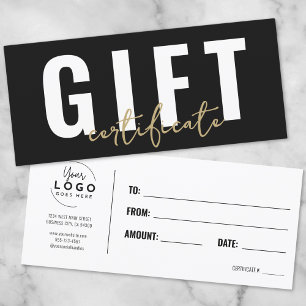 Logotipo Certificado de Regalo Comercial Escritura