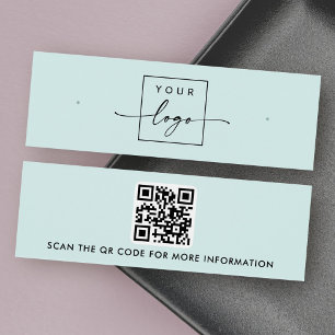 Logotipo código QR tarjeta de presentación de zanc