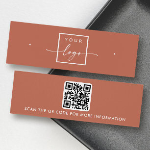 Logotipo Código QR tarjeta de visualización de la 