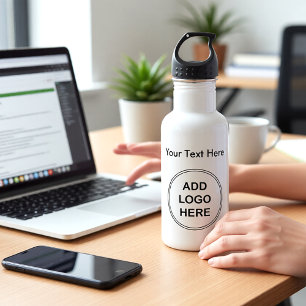 Logotipo comercial Botella de agua de acero inoxid