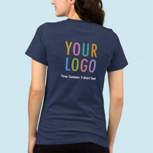 Logotipo comercial de camisetas azules de la Marin