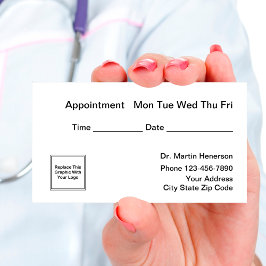 Logotipo comercial de citas simples Médicas