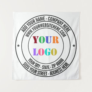 Logotipo comercial de personalizado y tapiz promoc