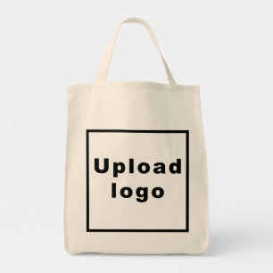 Logotipo comercial en la bolsa de la tienda