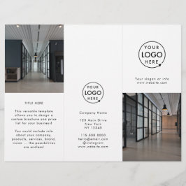 Logotipo comercial | Folleto moderno de fotos trip