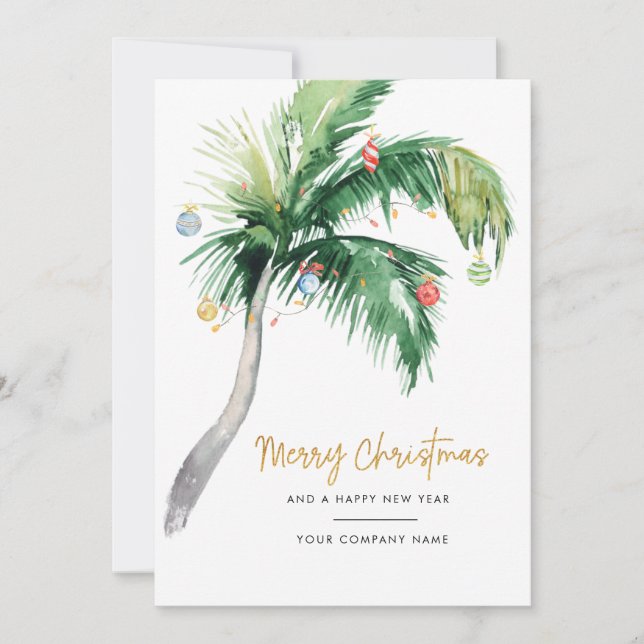Logotipo comercial Palm Tree Feliz Navidad (Anverso)