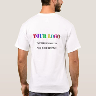Logotipo comercial personalizado y camiseta de la
