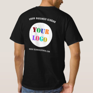 Logotipo comercial personalizado y camiseta de tex