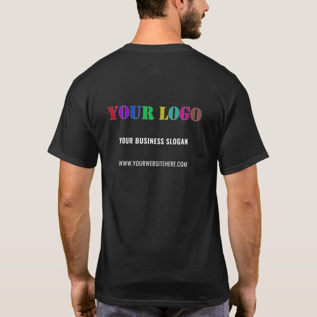Logotipo comercial personalizado y camiseta promoc (Reverso)