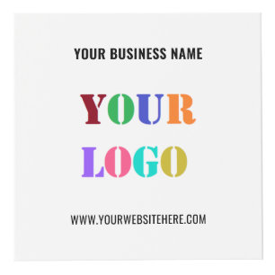 Logotipo comercial personalizado y cubo promociona