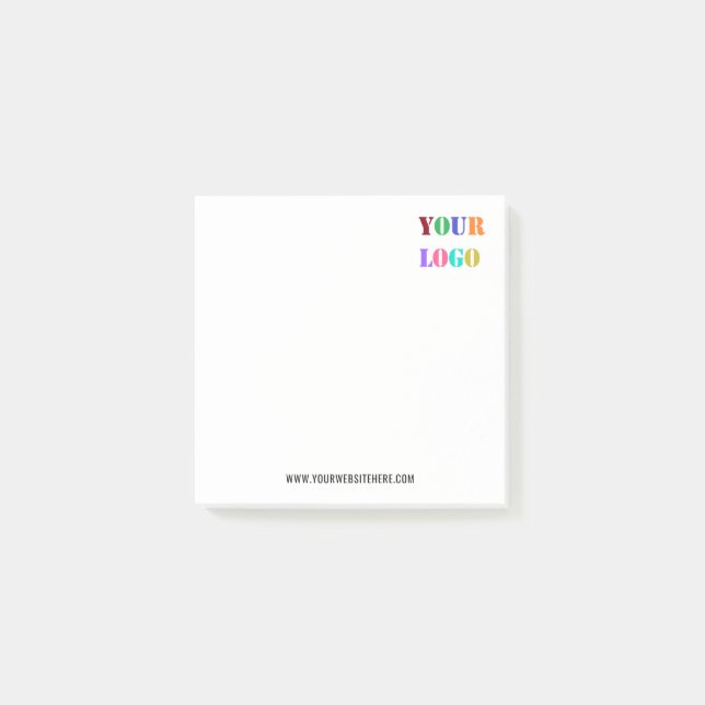Logotipo comercial personalizado y notas pegajosas (Anverso)