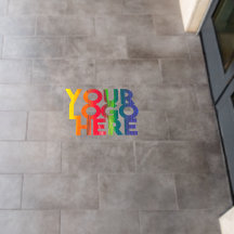 Logotipo comercial sencillo blanco