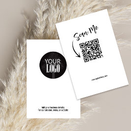 Logotipo comercial simple Código QR Minimalista