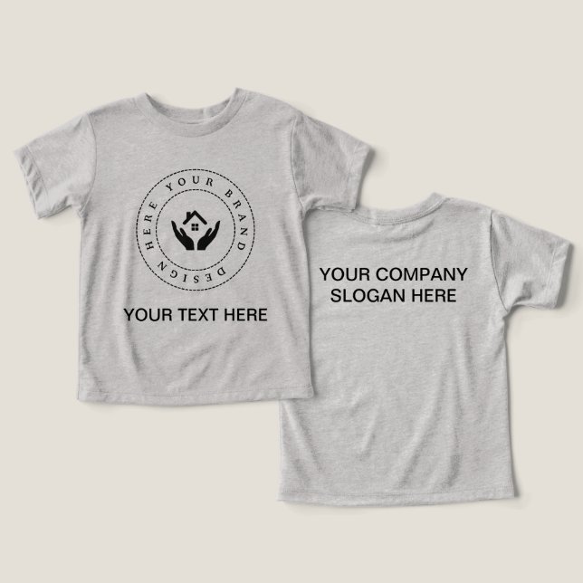 Logotipo comercial simple de Personalizado y promo (Diseño Anverso y Reverso)