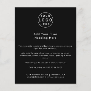 Logotipo comercial Volante promocional Minimalis