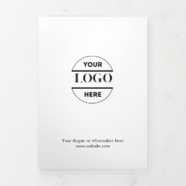 Logotipo comercial y texto moderno - Folleto tripl