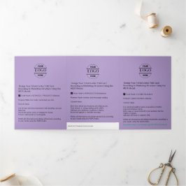 Logotipo comercial y texto moderno - Folleto tripl