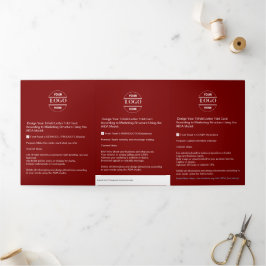 Logotipo comercial y texto moderno - Folleto tripl
