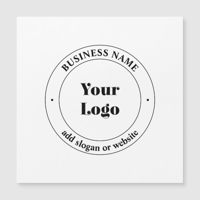Logotipo comercial y texto promocional | Blanco (Anverso)